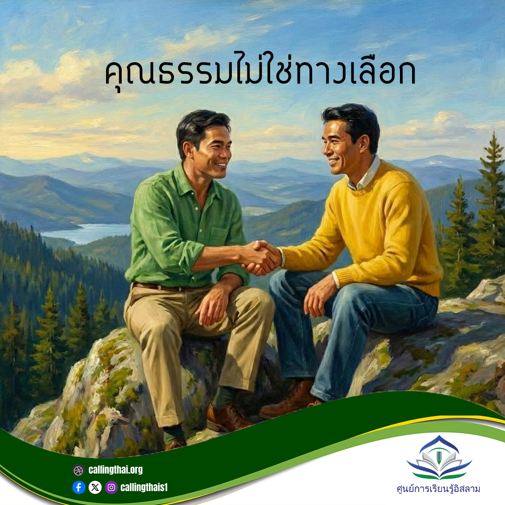 الأخلاق ليست خيارًا (باللغة التايلاندي)